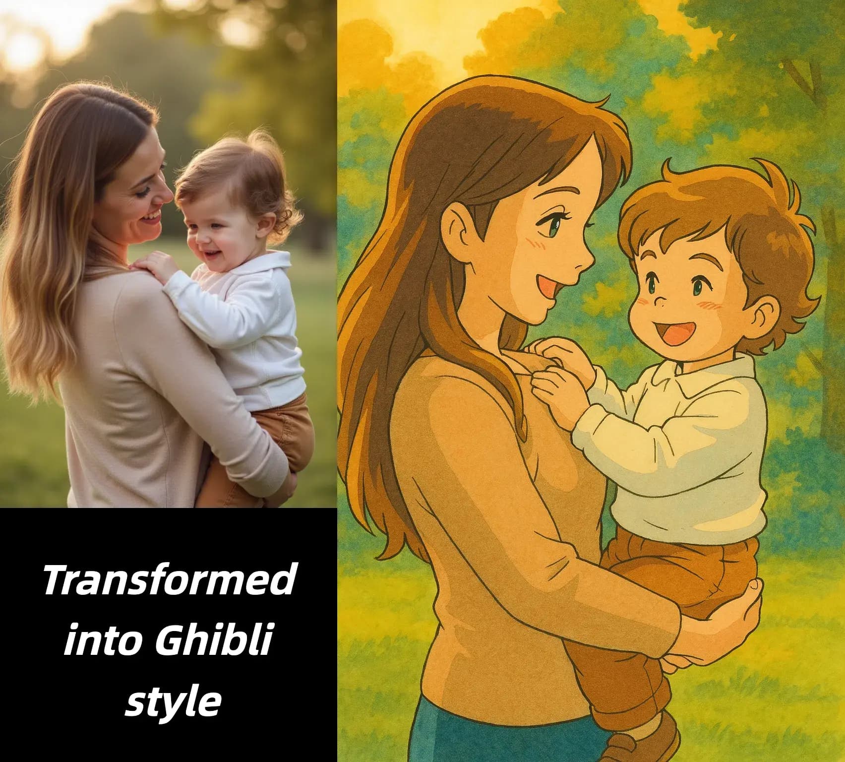 Creative variation generated with image to image AI